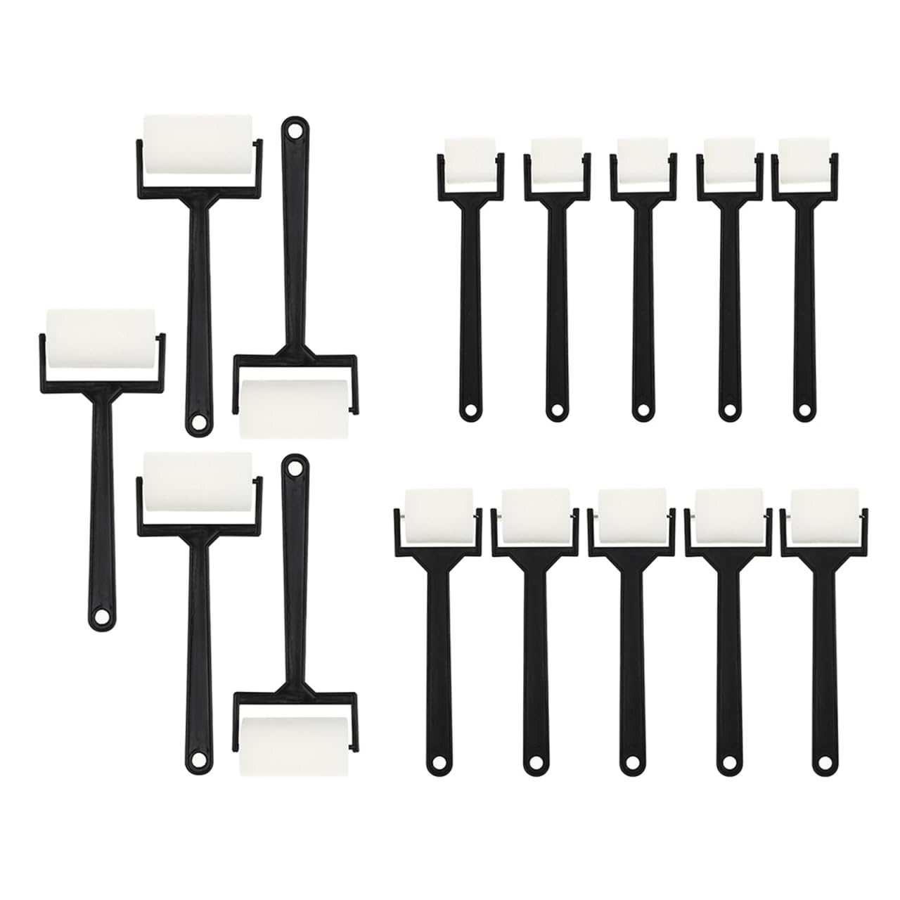 Gatuida Paint Sponges for Kids: Craft Roller Sponges Paint Brushes Sponge Brushes for Painting Drawing Sponge Roller As Shown Kitchen Counter Storage Dining Table Service, 15 PCS