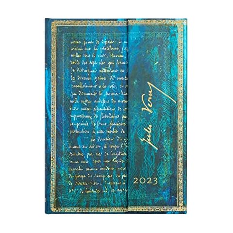 Paperblanks 12 Month Planners 2023 Verne, Twenty Thousand Leagues | Horizontal | Midi (130 × 180 mm) Cover