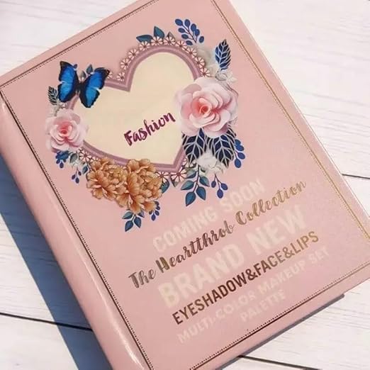 5in1 Book-Style Foldable Makeup Palette Set | Portable & Long-Lasting | Contour Blush Highlight Eyeshadow, Suitable for Multiple Skin Tones & Makeup Looks All In One MakeupBook (Fashion)