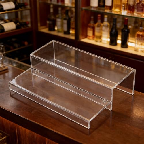 Étagère à vin acrylique robuste et présentoir transparent de table - 7