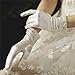 DPWOUM 1 Pair White Pearl Dress Gloves Wrist Length Satin Gloves Uniform Wedding Tuxedo Glove for 1920s Fashion Accessories for Women
