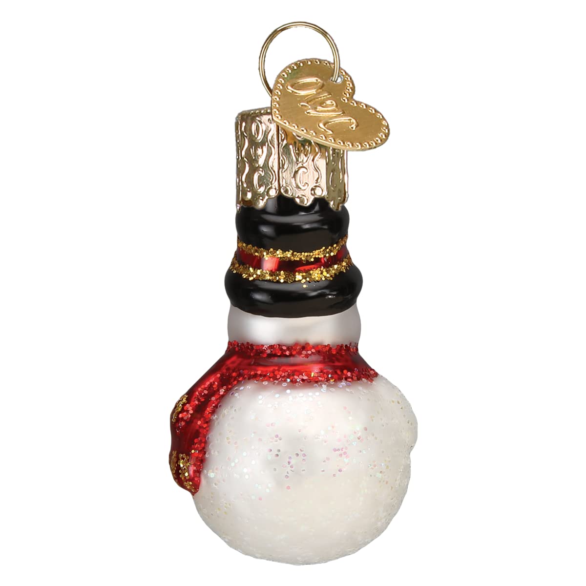 Amazon.co.jp: Old World Christmas ミニ雪だるま 吹きガラス