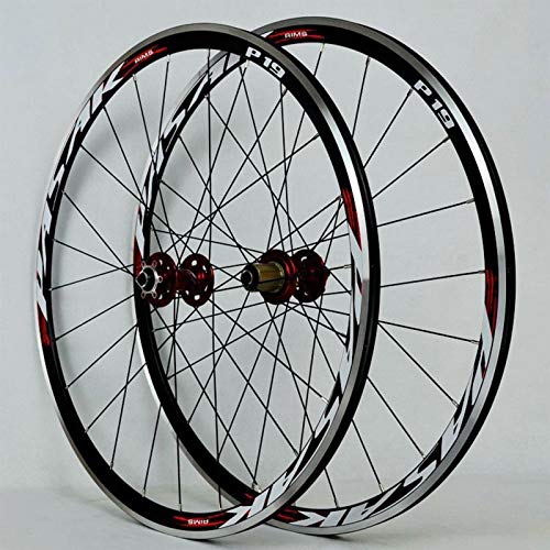 Roues de vélo de route 700C jante double paroi 24 trous disque
