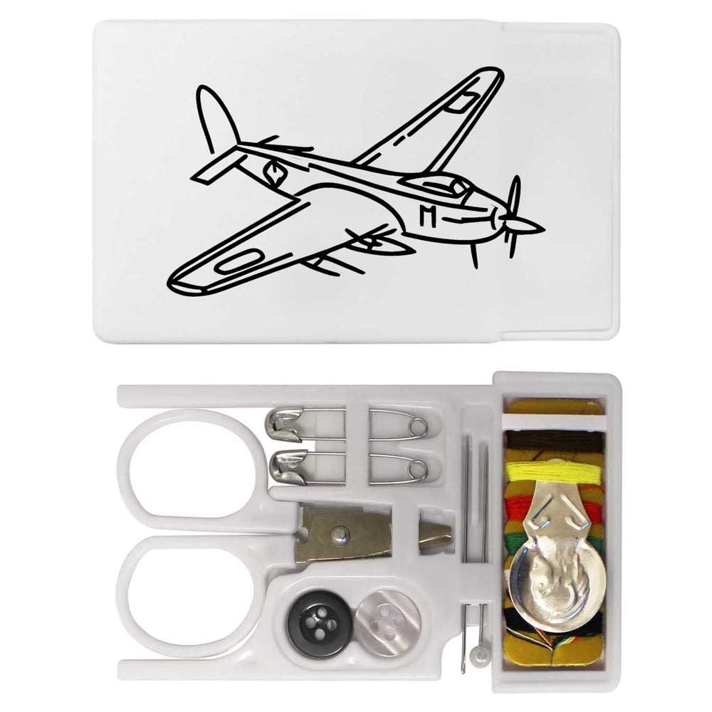 'Vintage Military Aircraft' Mini Travel Sewing Kit (SE00029689)