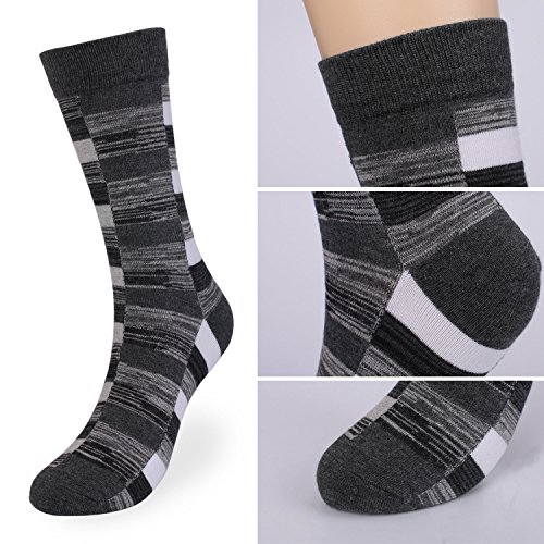 DRASEX Men's Dress Socks Funky Colorful Pattern Cotton Novelty Casual Crew Socks3