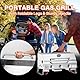 Onlyfire 3 Brenner Tragbarer Gasgrill | Tischgasgrill mit Grillrost | 7Kw | Grillfläche 56,5 × 34 cm | mit Thermometer, Deckel | Klappbaren Beinen | BBQ Campinggrill für Terrasse, Balkon und Garten