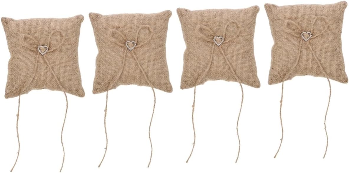 Alipis 4pcs Romantic Bridal Pillow Elegant Cushion for Weddings Engagements Anniversaries Fine Workmanship Beautiful Design Wedding Decoration Prop