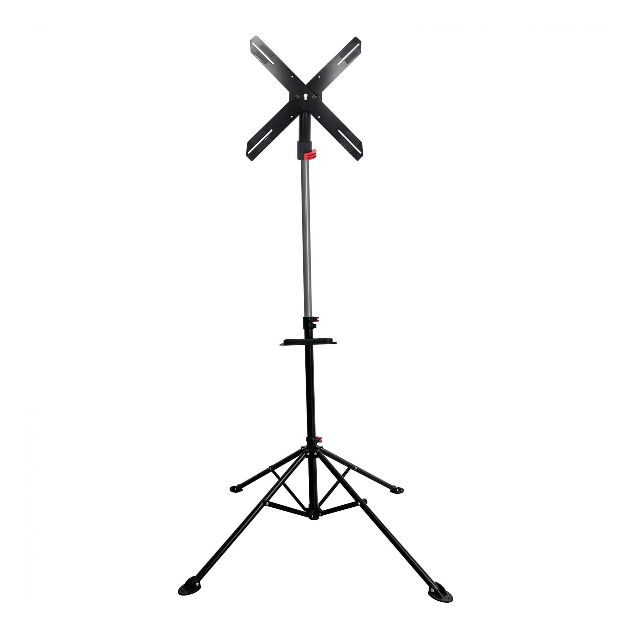 Dartscheibe Ständer mit 4 Füßen, mobiler Dartständer höhenverstellbar, für Sisal und elektronische Dartboards, mit Zubehörablage