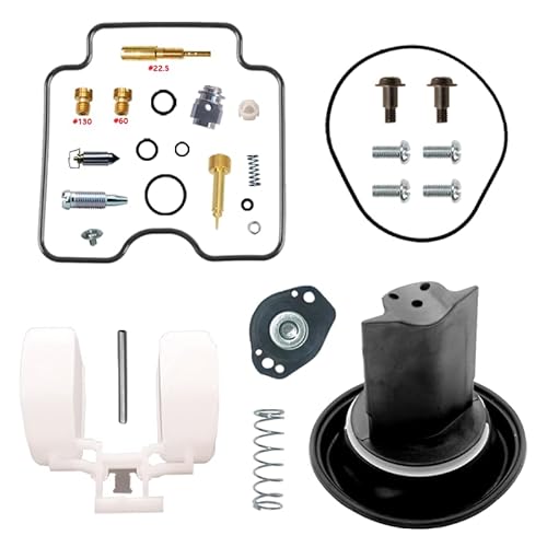 QUADSPORT LTZ400 LT-Z400 Motorrad Vergaser Reparatursatz 2003–2008 LYZ 400 LT-Z 400 Vergaser Umbausatz (Reparatursatz, Schwimmer, Kolben, Aircut)