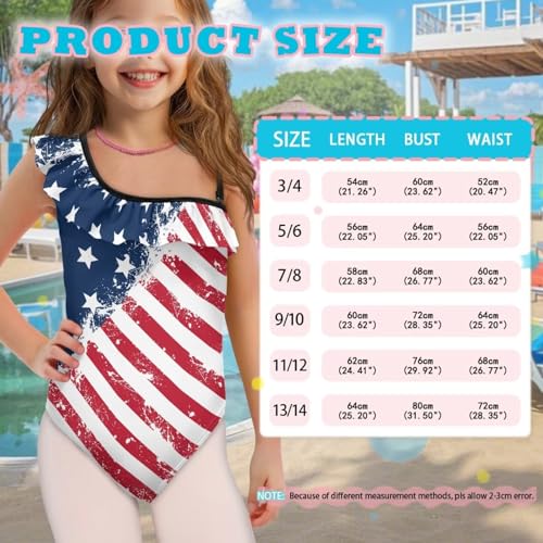 Image of Yzaoxia Girls One Piece Swimsuits Bathing Suit for Kids Swimwear 3-14Y