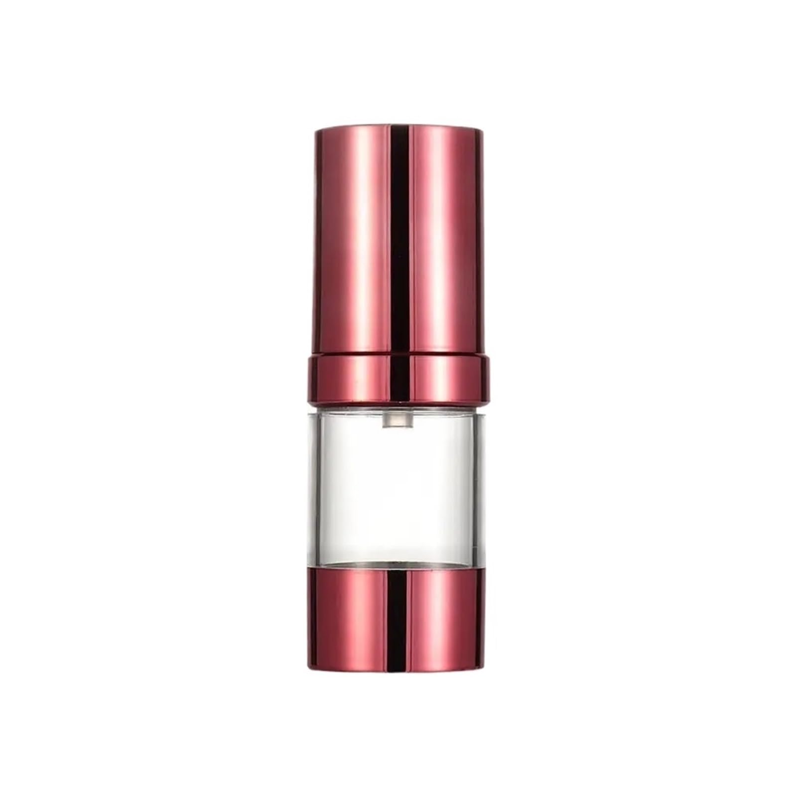 SKPVPOKOYL Airless Pump Bottles Mini Portable Vacuum Cosmetic Travel Dispenser(Red-15ML)