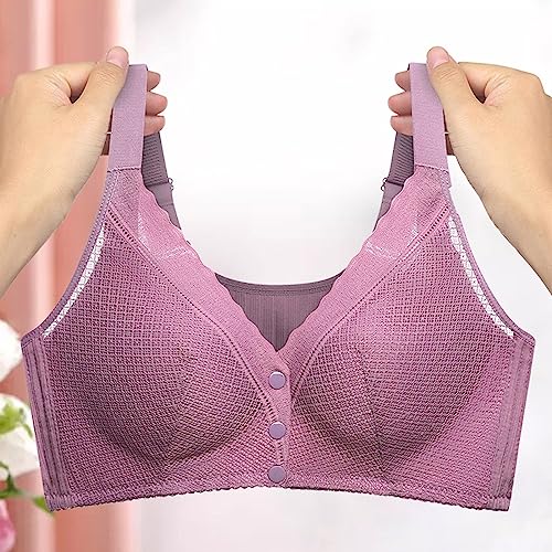 Soutien-gorge sans armatures grande taille résolvant les compressions, boutons devant - 3