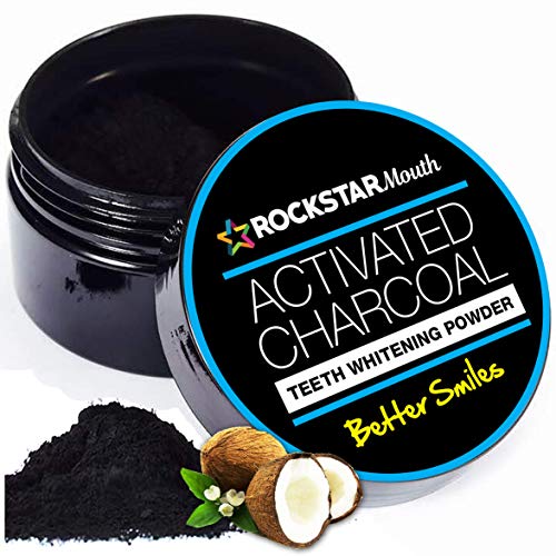 Teeth Whitening Charcoal Activated Powder - Clean Tooth Kit - Natural Organic Coconut Peel Brighter Whites - Better Smiles