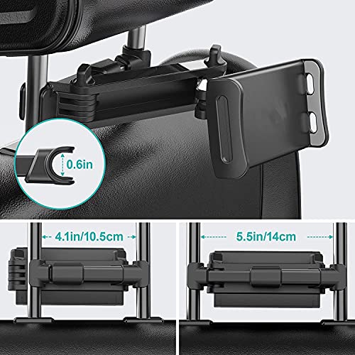 Image of Shahn Extendable Arm Headrest Mount Tablet /Mobile Holder Car Rear Seat Mobile Phones and Tablets Upto 10.5 inch Diagonal Screen Size.