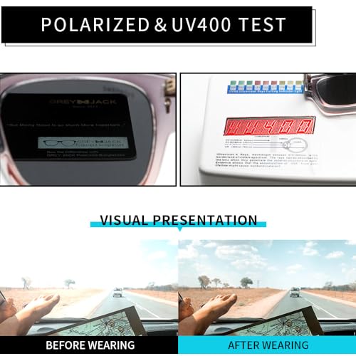 Image of grey jack 100% UV Protection Shades Retro Polarized Sunglasses for Men Women Branded Stylish Design Glasses 3316