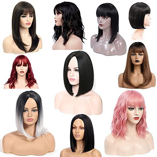 Synthetic Wigs for Women(Pack of 1), Mystery Lucky Wigs Gift Bag, Give Yourself A Surprise, Or As A Gift to Others, Rand