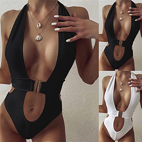 Maillot de bain de plage ajouré en V idéal pour vos vacances en bikini