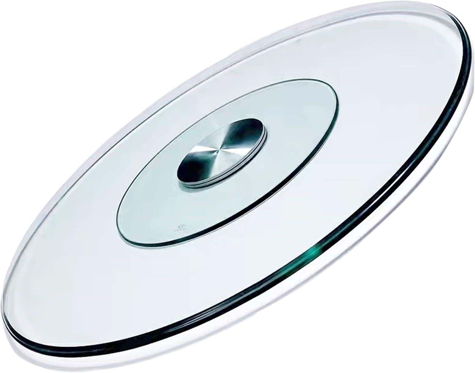 Lazy Susan,Tempered Glass Round Turntable Tempered Glass Rotating Tray Rotating Serving Tray for Dining Table Glass Serving Plate Rotating Tray