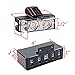 Astra DepotS Emergency Stroble Light Deck Dash Flashing Grilles Light Kit (2-LED w/o mode indicated, Amber)