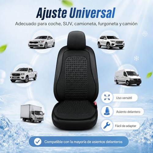 Respaldo para asiento de auto refrescante y funda transpirable universal de coche 4