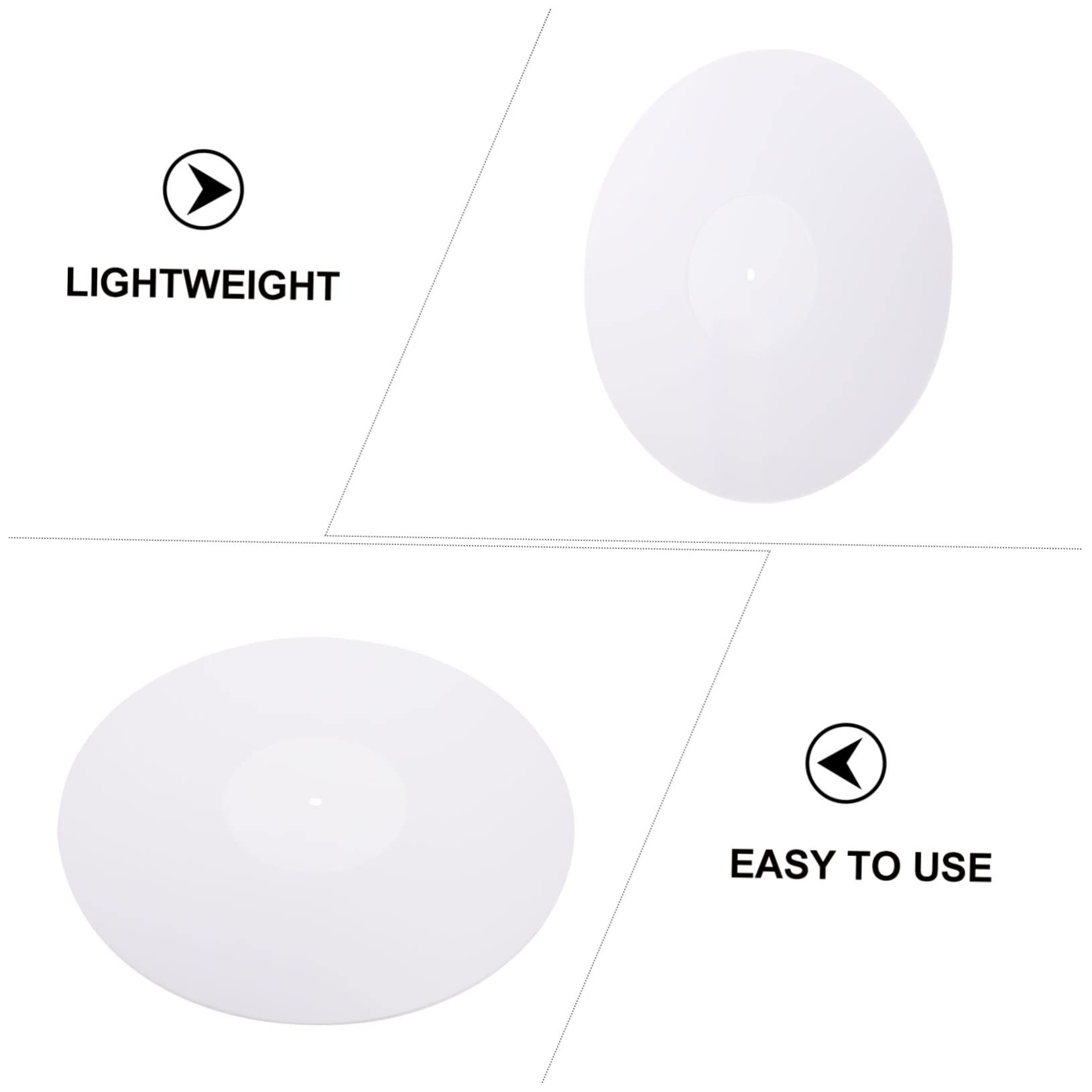 Gatuida 1pezzi Tappetino per Giradischi Acrilico Tappetino per Lettore Audio in Vinile per Dischi Domestici la Registrazione Riduce le Vibrazioni Design Semplice