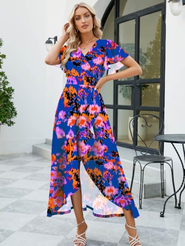 Image of ZZV Formal Dresses for Women Gowns Evening V Neck Wedding Guest Dresses