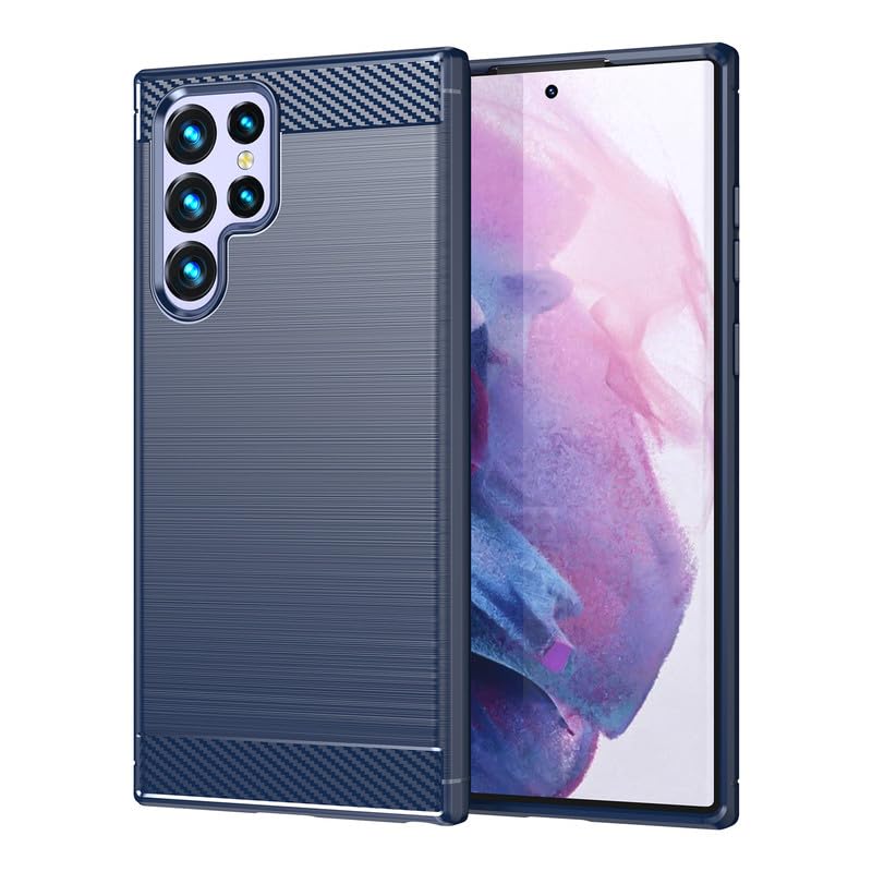 Image of Basic Case for Samsung Galaxy S21 Ultra (Carbon Fibre Blue)