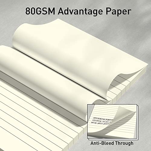 Sticky Notes 3X5 In, Lined Sticky Pads, 8 Pads, 30 Sheets/Pad, Small Self-Stick Note Pads For Work, Study, Meeting, Good Adhesive Memo Writing Pads To Post On Book, Wall, Refrigerator, Light Yellow #TOP3