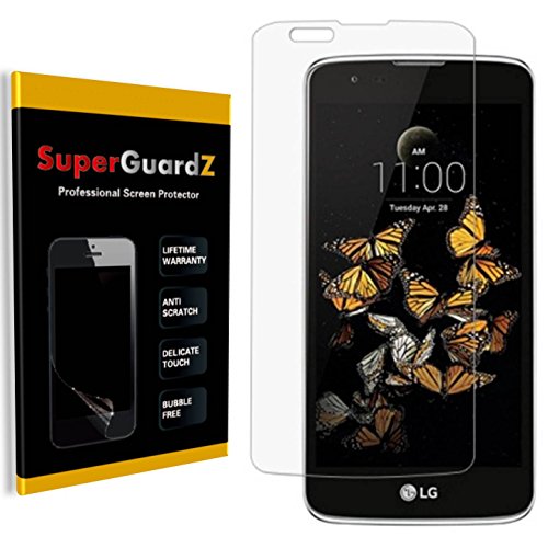 [2-Pack] LG Phoenix 2 / LG Escape 3 / LG K8 (2016) Screen Protector - SuperGuardZ Full Cover Screen Protector, Ultra Clear, Military Grade TPU Film, Anti-Scratch, Anti-Bubble [Lifetime Replacement]