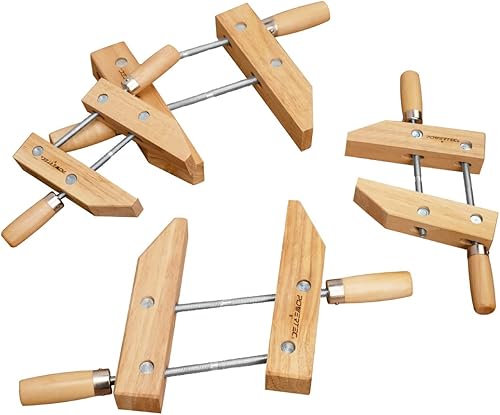 Miniatura 4 de POWECEC 71523 - Abrazadera de madera para tornillo de mano - 8 pulgadas  Abrazaderas de tornillo de mano para carpintería, 2 unidades