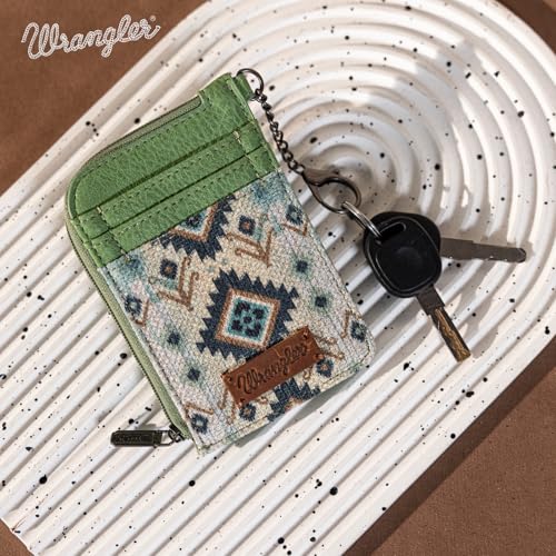 Image of Wrangler Western Card Wallet for Women Aztec Credit Card Holder for Women
