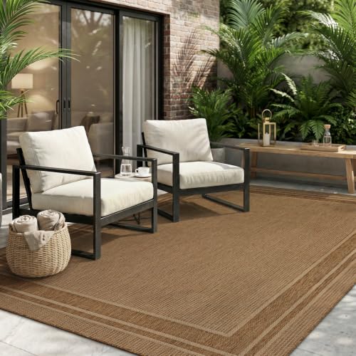 MontVoo Modern Polypropylene Patio Rug