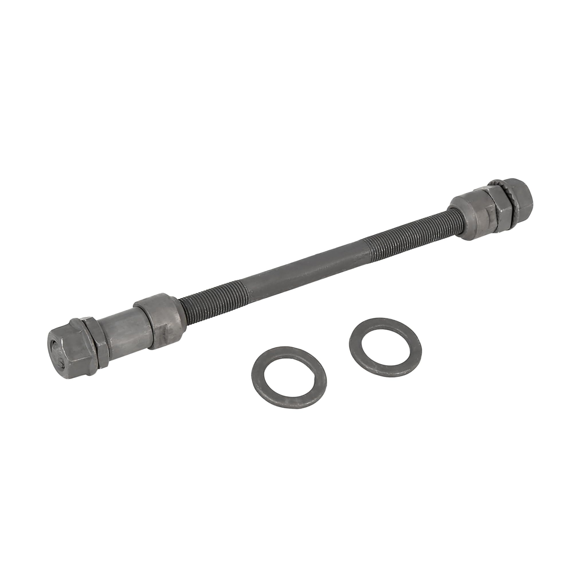 Hihaha 1 Pcs 9.5mm Wheel Hub Axle Rear Axle Solid Shaft Black for Bicycle Durable Material