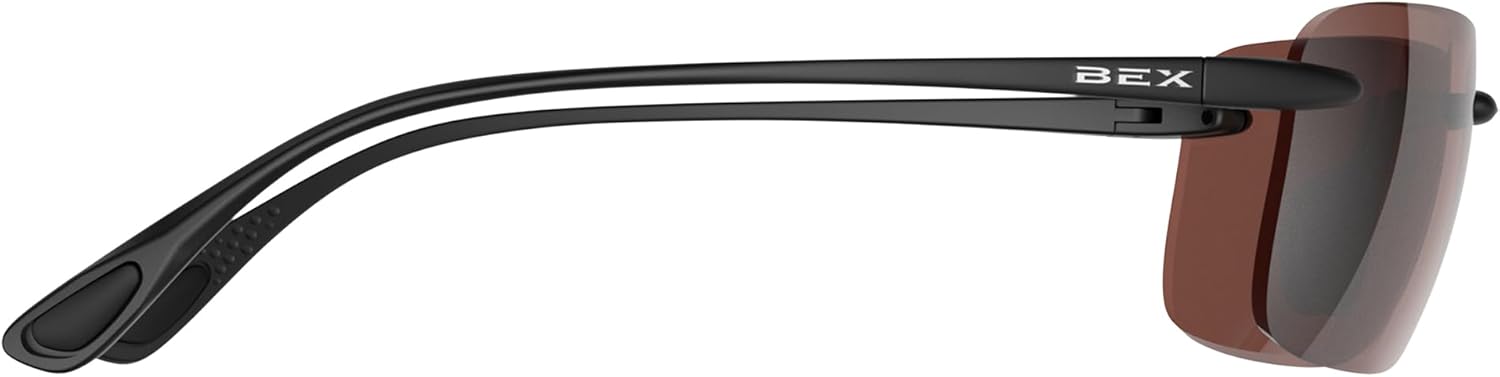 BEX Jaxyn X OTG Polarized Sunglasses - Glossy Black Frame Mirrored Lens Options - UV Protection Sports Eyewear - Image 4