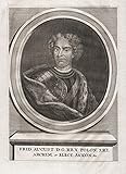  Frid. Aucust D. G. Rex Polon S. R. I. - August II Mocny (1670-1733) Poland Polska Polen king August der Starke Portrait Kupferstich antique print