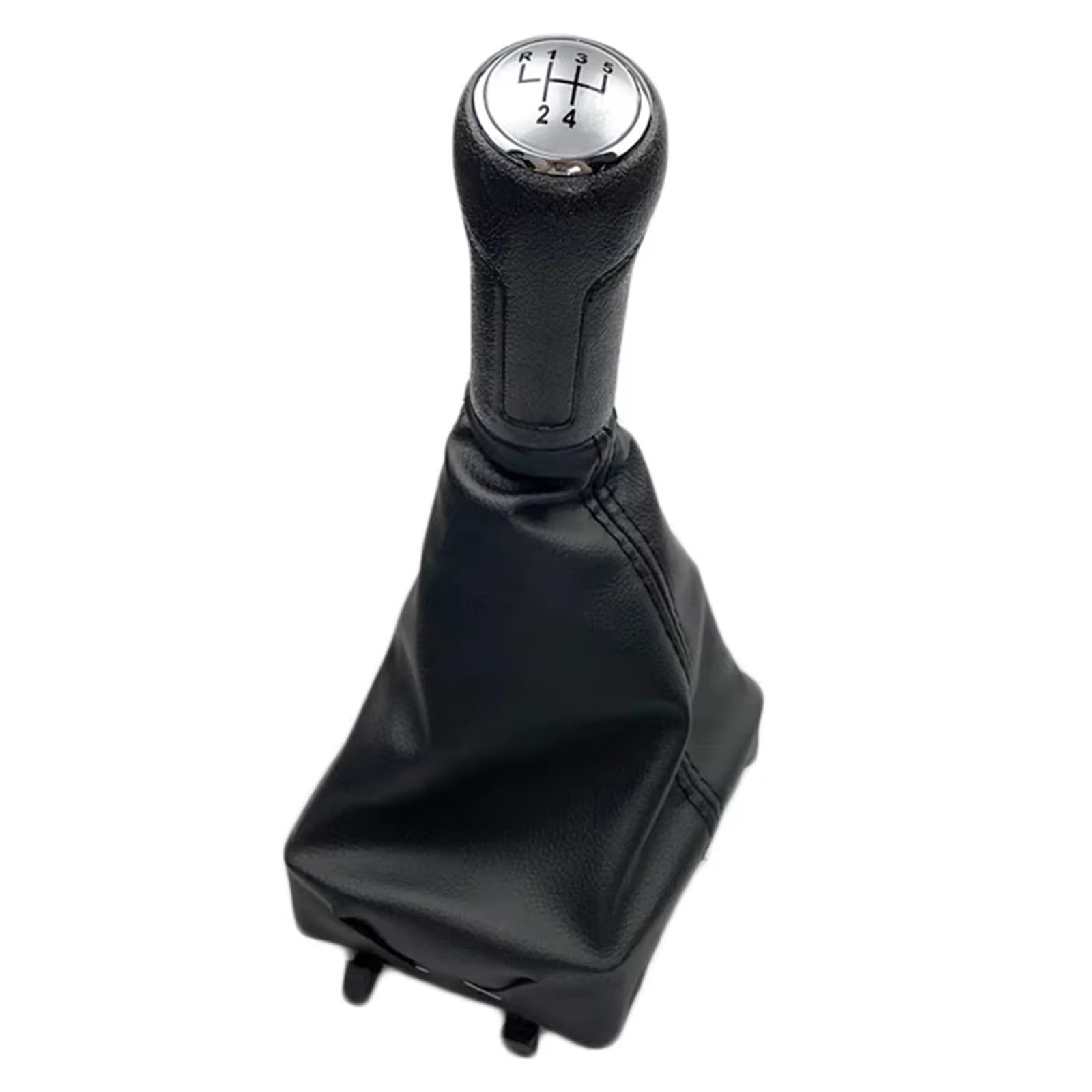 PDURMBUAB Gear Shift Knob Manual Leather Gear Shift Knob & Boot Kit for 9N 9N2 2002-2010 5/6 Speed Manual Transmission