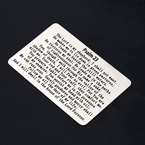 Gzrlyf Psalm 23 Wallet Card the Lord is My Shepherd Religious Gifts for Christian Inspirational Gifts (Wallet Card)3