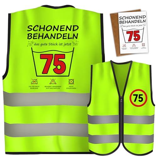 Giftota 75 Geburtstag Geschenk Männer 35 Geburtstag für Männer mit Geburtstagskarte Geburtstag Mann Geschenk Geschenke Für Männer Weste Lustige Geschenk Geburtstag für Geburtstagsfeier Eimer