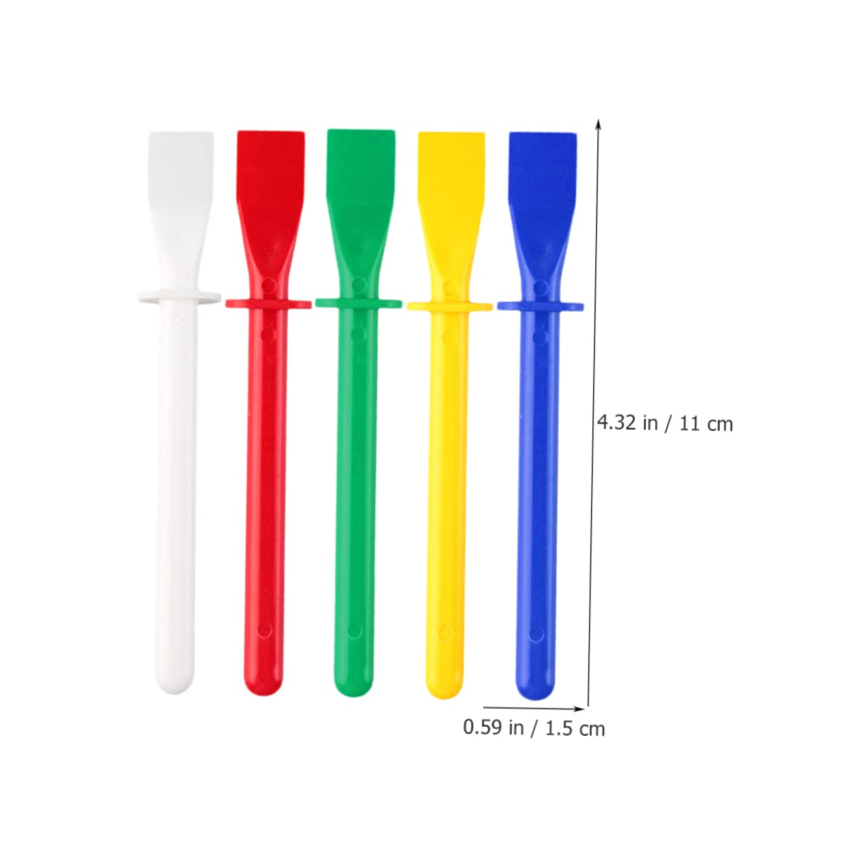 jojofuny 4 Set Striscio Di Colla Fai Da Te Kit Tie Dye Nastro Adesivo Distributore Di Nastro Colla Stick Glue Raschietto Per Colla Spatola Per Colla Per Cuoio Materiale Pp 10 Pezzi * 4