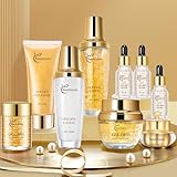 Snail Mucin Facial Skincare Kit for Women, Suitable for All Skin Types - Deep Moisturizing & Nourishing with Collagen, Ideal Christmas Gift - Anti-aging Skin Care Set