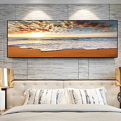 Diamond Painting plage de sable kit complet 80x180cm pour broderie salon