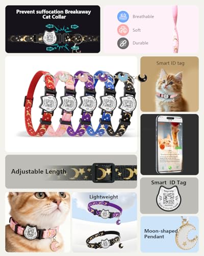 Collier intelligent pour chat perdu identification profil QR en ligne - 3