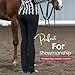 HOBBY HORSE Ezee Rider Stretch Western Show Pants – Women’s Western Horse Show Pant | Side Zip High-Rise Fit, Perfect Under Western Show Chaps | Made in USA - Black - 28in.