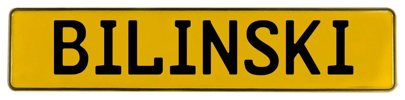 Vintage Parts 596434 Yellow Stamped Aluminum Street Sign Mancave Wall Art (Bilinski)