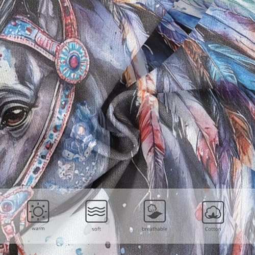 Watercolor Beautiful Horse White Toddler Underwear Custom 2t Cotton Cute Panties Girl Florals Briefs Girls Undies3