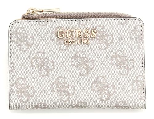 GUESS Porte-Monnaie Laurel II SLG Zip Around Card Case Dark Taupe Logo