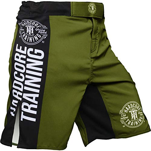 Hardcore Training Fight Shorts Recruit Hombre Pantalones Cortos MMA BJJ Boxeo Grappling Fitness No Gi