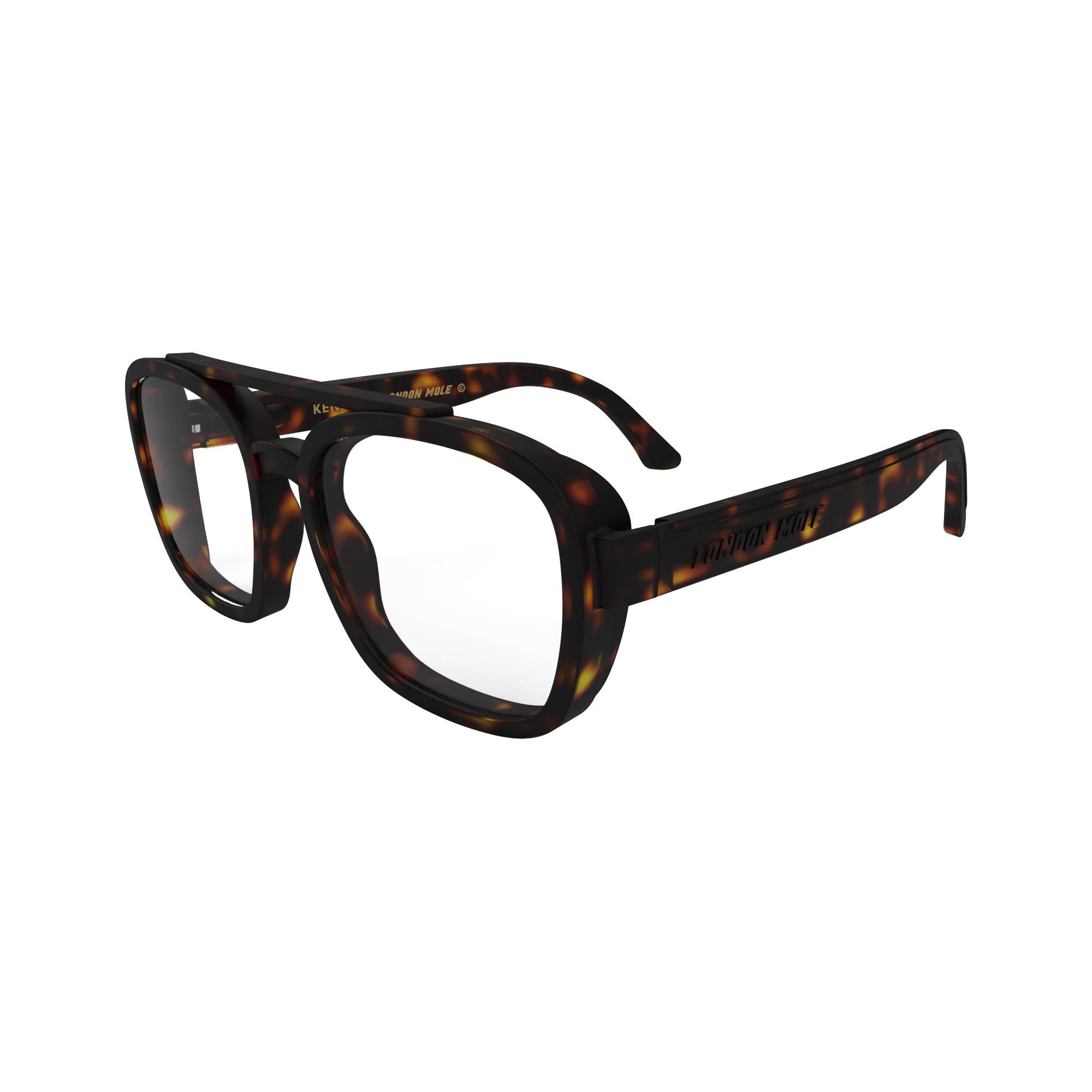 LONDON MOLE® Kennedy Lunettes de lecture | Liseurs de style pilote en forme carrée et sympa | Unisex féminin masculin | Charnières à ressort