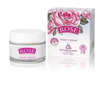 ROSE Night Cream With Natural Rose Oil, 50ml by Bulgarian Rosa