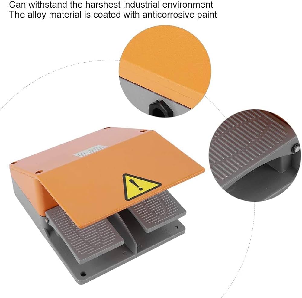 BERM FOOT PEDAL Switch Dual For Electrical Machine Power Supply Clip